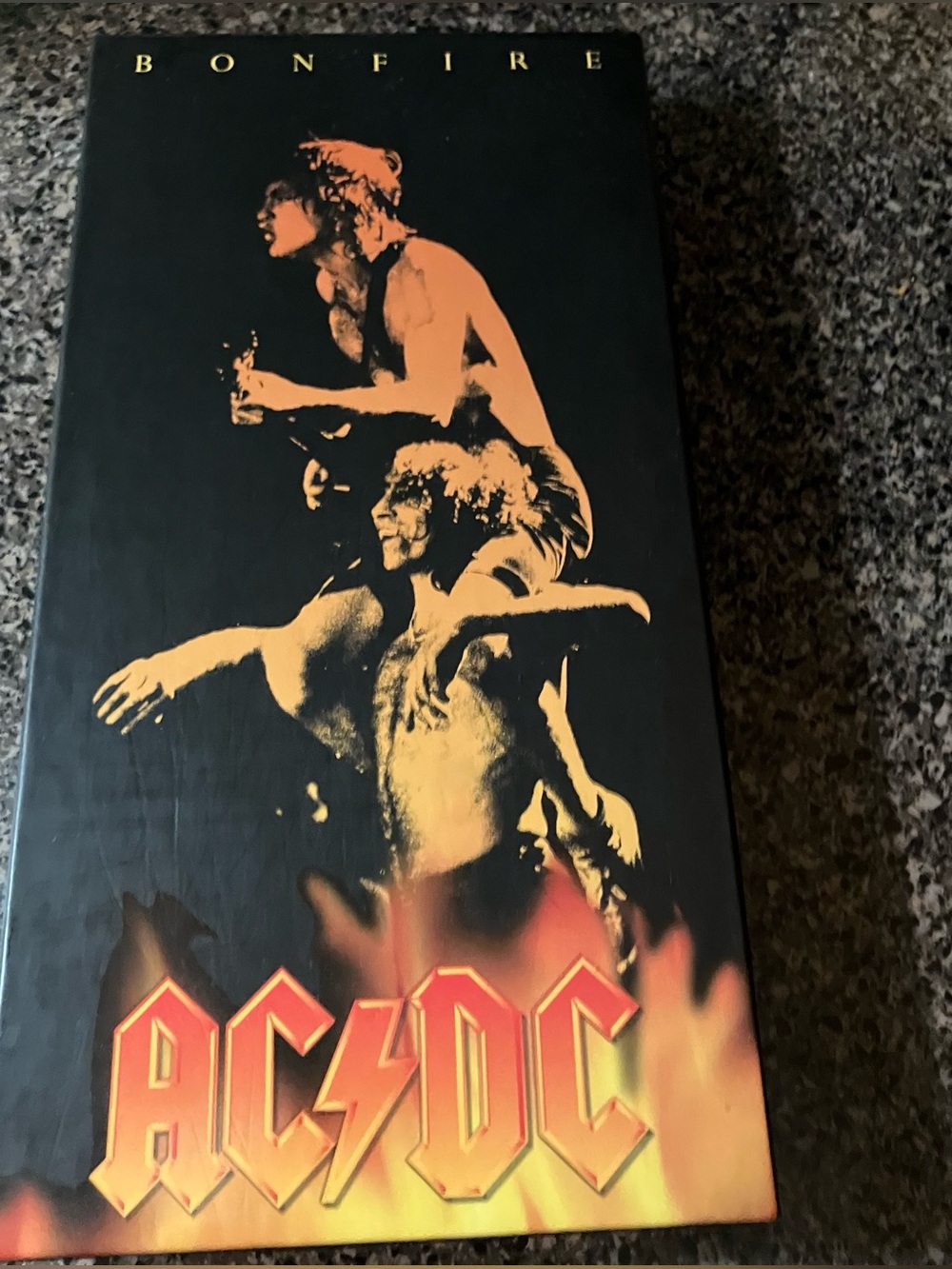 GUC AC/DC Bonfire Box Music & Performance CD w/2 posters, guitar pic, book